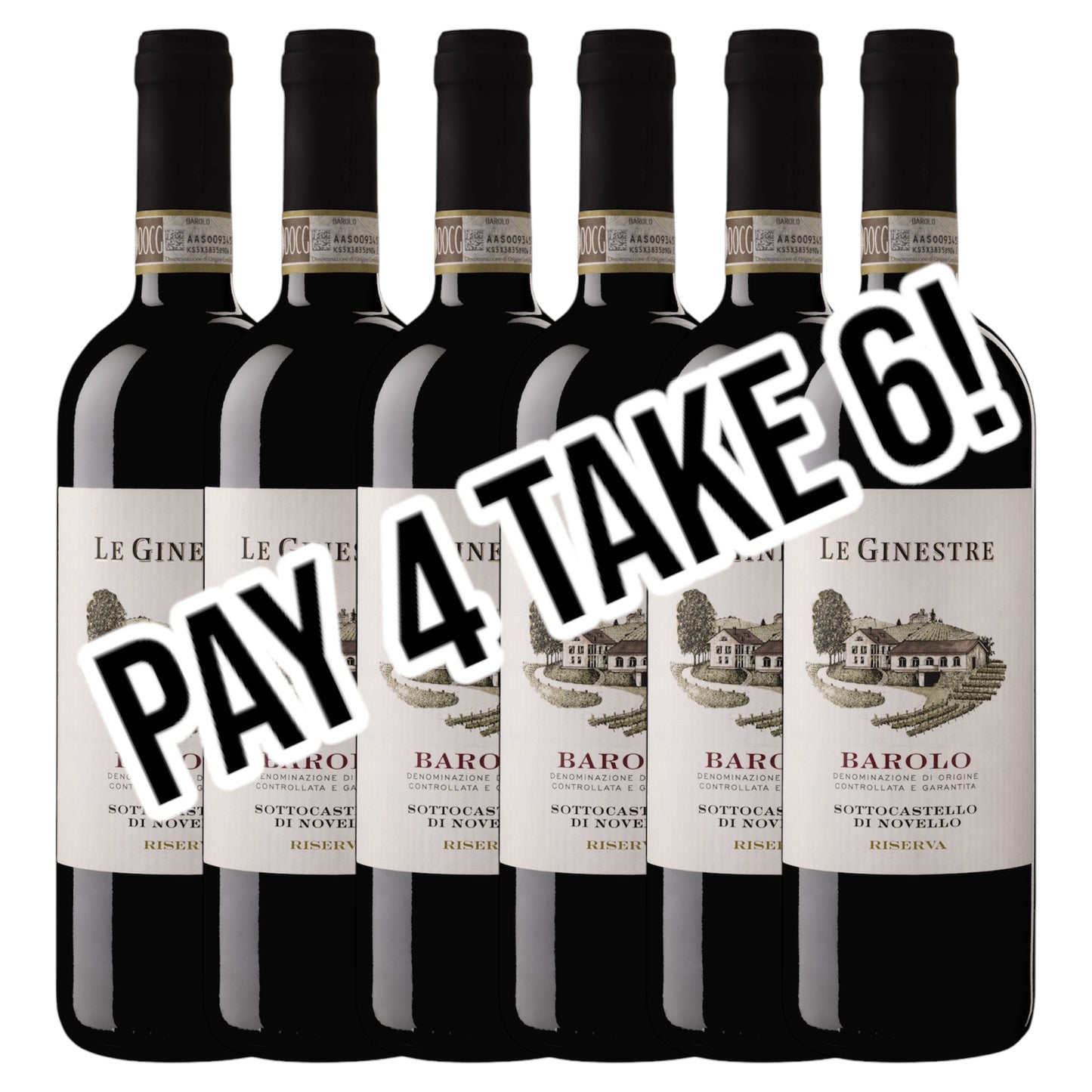 Le Ginestre Sottocastello di Novello Barolo 2015 - 6 pack